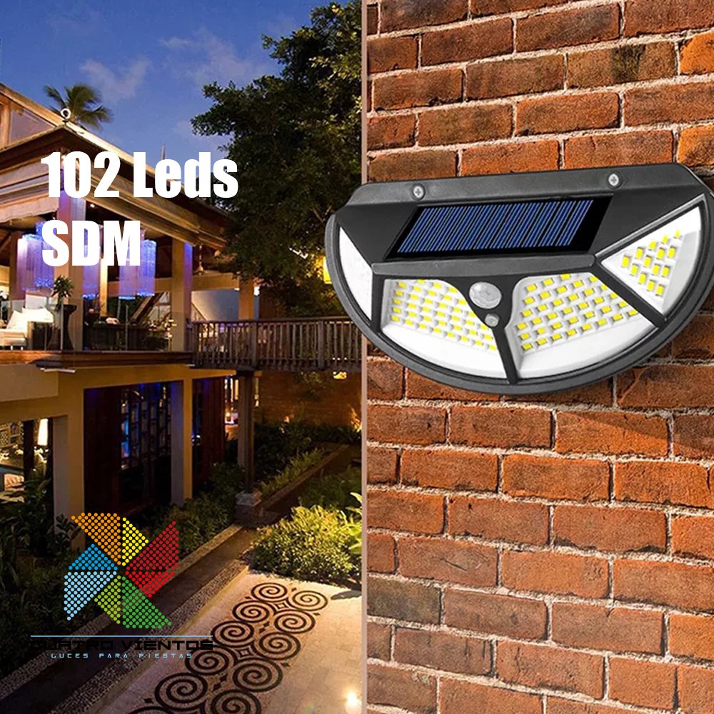 luces solares para exterior 102 SMD - Importadora de iluminación y  electrónica
