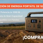 Estación de energía portátil de 1000W con batería de gran capacidad y compatibilidad solar