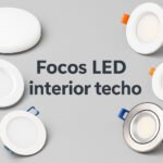 Imagen de focos LED instalados en el techo de una casa moderna, ideales para iluminación interior
