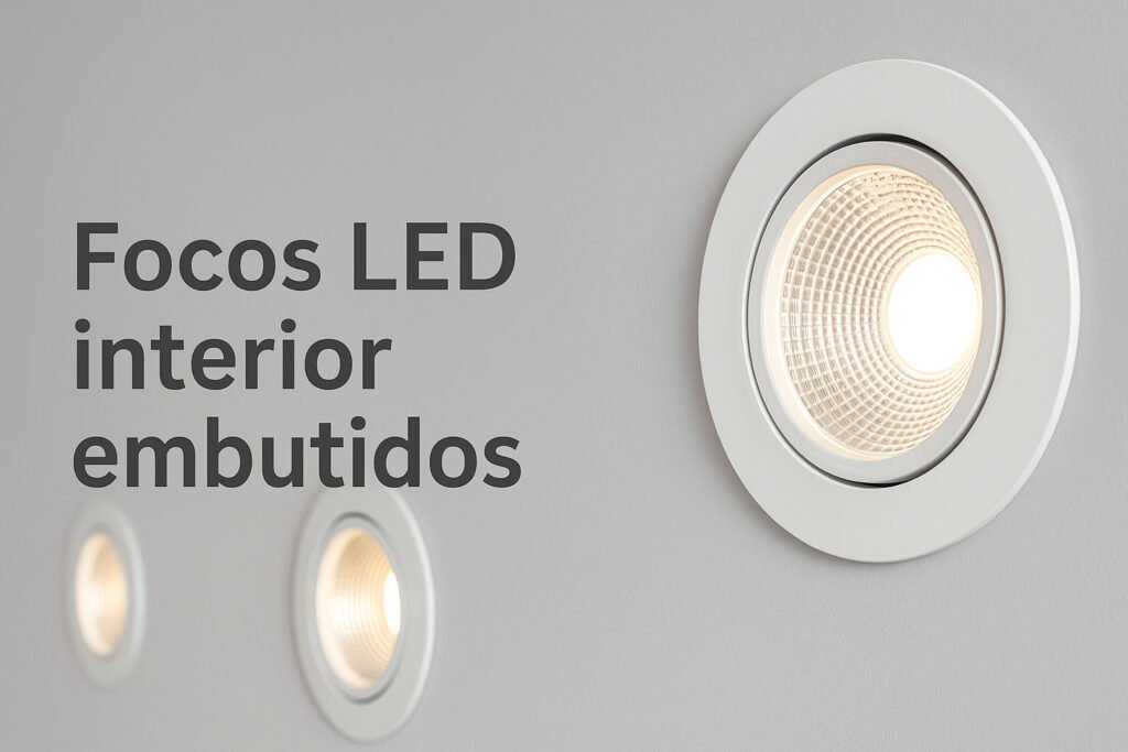 Focos LED empotrables ideales para techos interiores de casas y oficinas