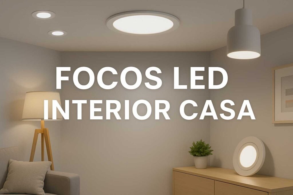 Instalación de focos LED embutidos en techo para interiores de casa