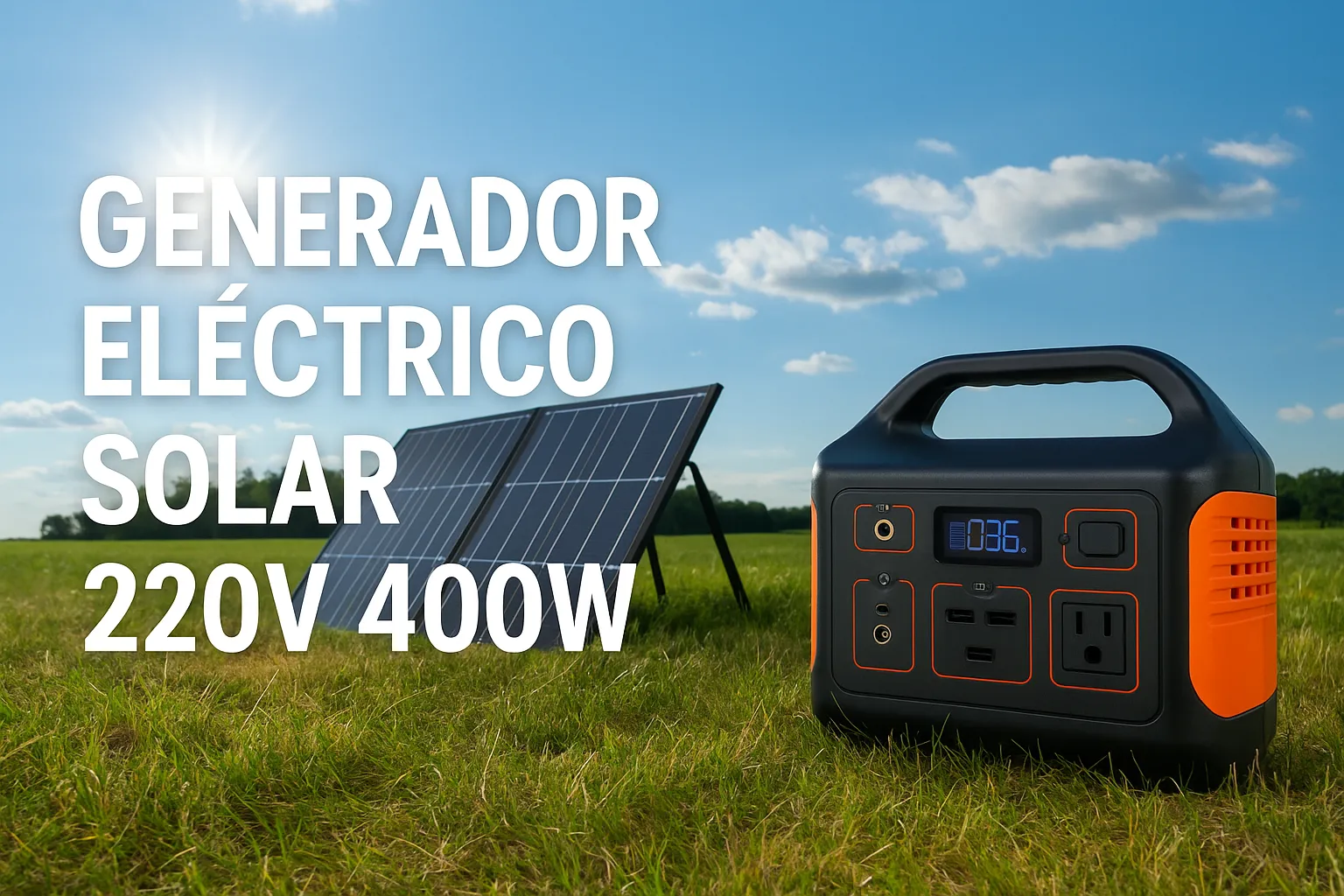Generador Electrico Solar 220v 400W Generador Electrico Solar 220v 400W